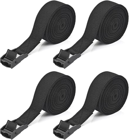 Verstelbare Spanbanden met Ratel - 4 Stuks 2,5 m x 2,5 cm voor Auto, Fiets en Bagage
