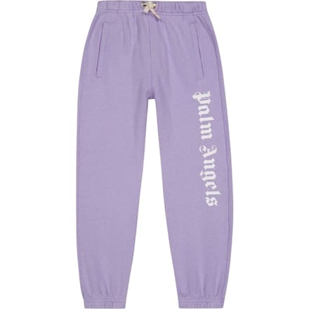 Palm Angels Kinder/Kinder Joggingbroek met logo (Lila/Wit)