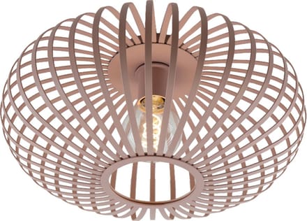 Olucia - LIEVE - Plafondlamp - Roze - Vorm: Rond