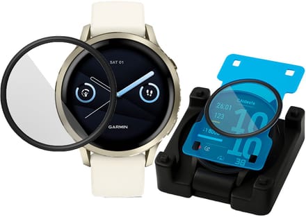 Screenprotector + Installatietool geschikt voor Garmin Venu 4 45mm – Screenprotector Gehard Glas Screen + Installatietool