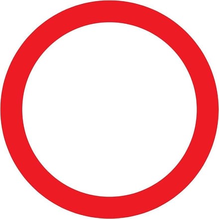 Pickup bord rond diameter 30 cm - Verbodsbord algemeen
