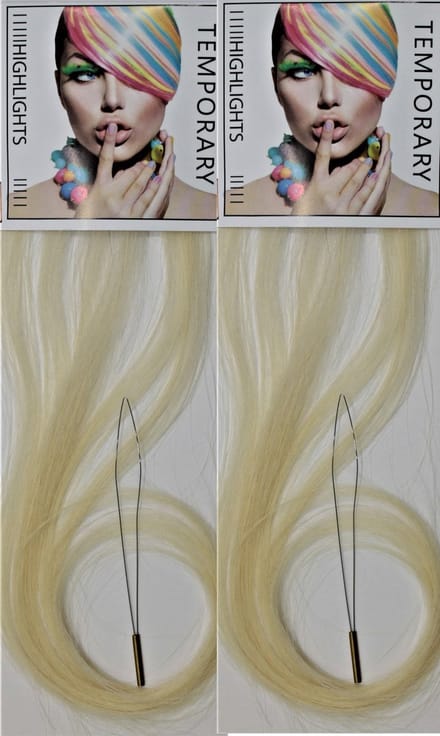 Human Haar extensions herbruikbaar licht blond - Extensions - High Lights - Low Lights - Haarversiering - Haar extensions - Echt haar - Trendy - Feest - Kerstkapsel - Sinterklaas cadeau - Elegant - haaraccessoires - Dames - Meisjes - Haarkleuringen