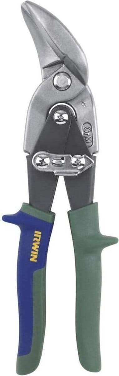 Irwin 20SR Doorloopblikschaar – Offset Blikschaar – Voor Lange Rechte Sneden – Tot 0.8 mm – ProTouch™ Grips