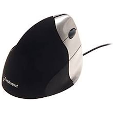 Verticale muis Evoluent Standard Right Hand Model, muis met 3 knoppen, scrollwiel, kabel