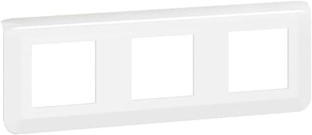 Afdekplaat Horizontaal - Wieldop Schakelmateriaal - Modules Afdekken - Voor 3x2 Modules - 224 mm Breed - Wit