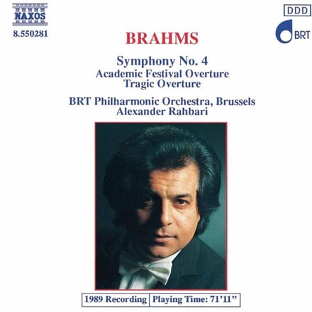BRT Philharmonic Orchestra Brussels, Alexander Rahbari - Brahms: Symphony 4 | Tragic Overture (CD)