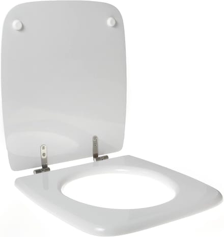 Toiletbril - WC zitting - Badkamer vernieuwen - Hout met polyester - 405 x 360 mm - Wit