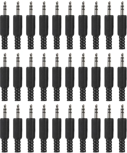 Dailygoods - 30 Stuks 3,5 mm Stereo Vervangende Reparatiepluggen