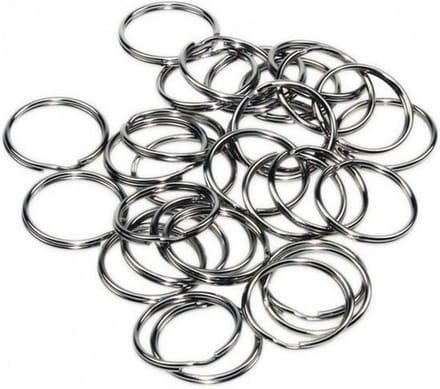 Benson Sleutelringen - 40x - metaal - 20x 24mm / 20x 30mm