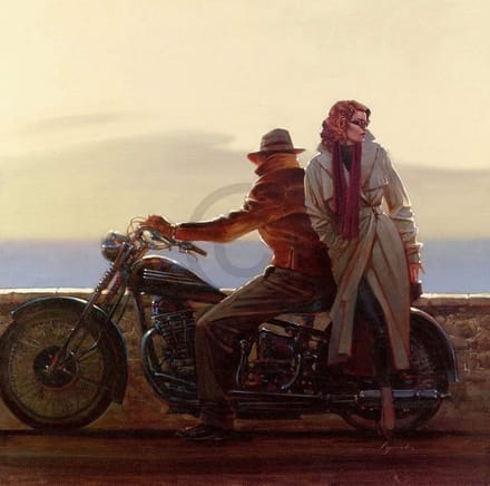 Kunstdruk Brent Lynch - Coastal Ride 70x70cm