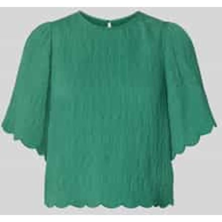 Blouseshirt van viscosemix met structuurpatroon