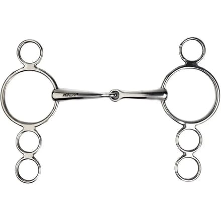 3 of 4 rings bit voor verstelbaar paard Metalab