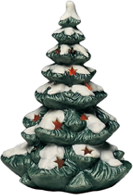 Goebel - Kerst | Decoratief beeld / figuur Lichtjesboom | Aardewerk - 18cm - kerstboom
