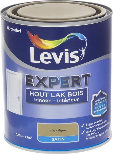 Levis - Expert Hout Lak Binnen Satin - Vijg - 0,75 L