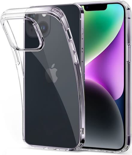 iPhone 14 hoesje siliconen backcover - Transparant - Arara