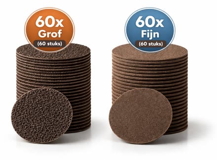 RickiParodi Navulpads voor Eeltverwijderaar – 120 Stuks (Grof & Fijn)