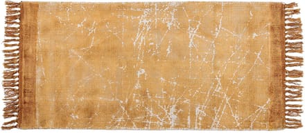 HANLI - Vloerkleed - Oranje - 80 x 150 cm - Viscose