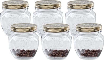 Bormioli Rocco Weckpot/inmaakpot - 6x - met schroefdeksel - 500 ml