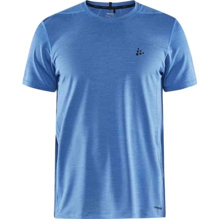 Craft Adv Essence Melange T-shirt Met Korte Mouwen Blauw L Man