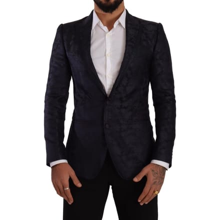Bloemige Brocade Blazer Slim Fit
