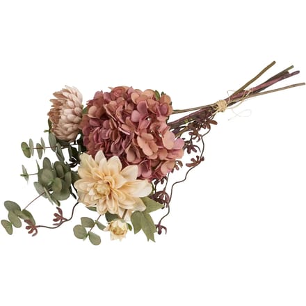 Dahlia kunstbloemenboeket hoogte 68cm meerkleurig.