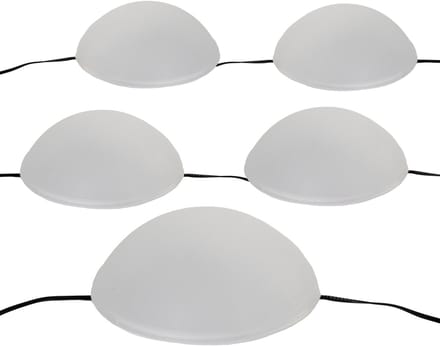 Anna Collection Solar tuinlampen bollen halfrond - warm wit - 5x spots - waterbestendig - 15 x 15 cm