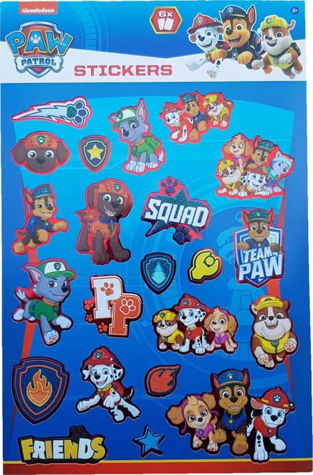 Paw Patrol "Squad" Stickerboek met glitters +/- 250 stickers
