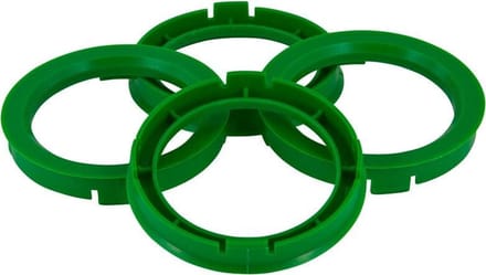 Set TPI Centreerringen - 69.1->57.1mm - Groen