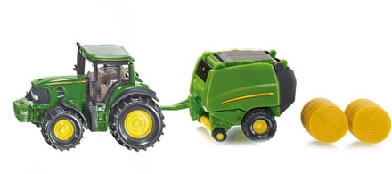Siku 1665 John Deere traktor met balenpers Voertuigen Speelgoed voertuigen Diverse speelgoedvoertuigen