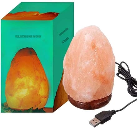 RVV® Himalaya Zoutlamp - Zoutlamp - Wit - ‎20cmx 20cm x 25cm