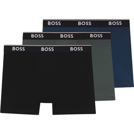 Boss Heren Boxershort (Pakket van 3) (Grijs/Zwart/Blauw)