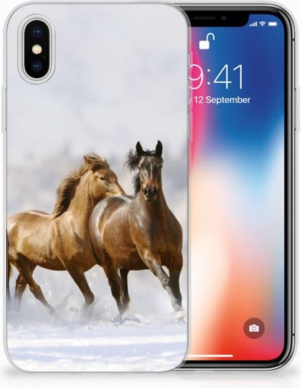 Apple iPhone X | Xs TPU Hoesje Paarden