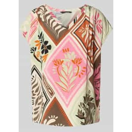 Dames blouse met volledige print COMMA