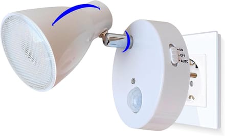 LED Nachtlampje met Bewegingssensor en Sensor voor Directe Aansluiting op Stopcontact