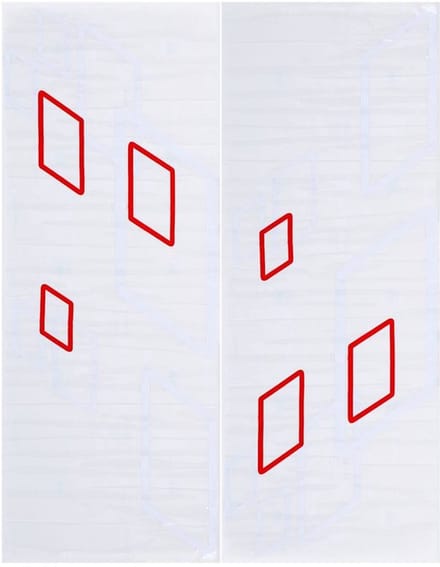 Allecto - Auto Side Sticker Stripe - Sportieve Pvc Decals - Wit/Rood