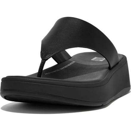 Fitflop F-Mode dames teenslipper - Zwart zwart - Maat 39
