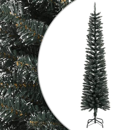 vidaXL - Kunstkerstboom - met - standaard - smal - 240 - cm - PVC - groen