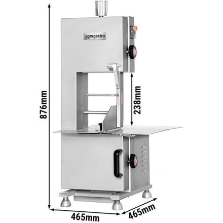 GGM Gastro Knochensäge - 1650mm Sägeband - max. Schnitthöhe: 240mm Zilver