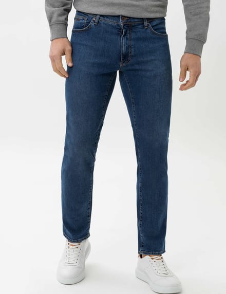 Brax Heren Jeans  Style CADIZ REGULAR BLUE USED, denim blauw regular, maat 50/32