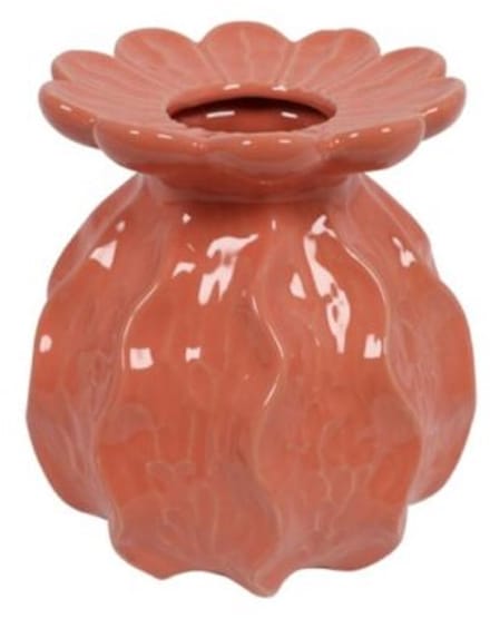 Countryfield Vaas Pio aardew L16,5B16,5H17,5CM d.roze