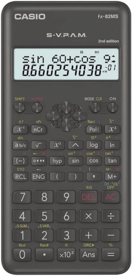 Wetenschappelijke Rekenmachine met 2-regelig Display en Ergonomisch Design