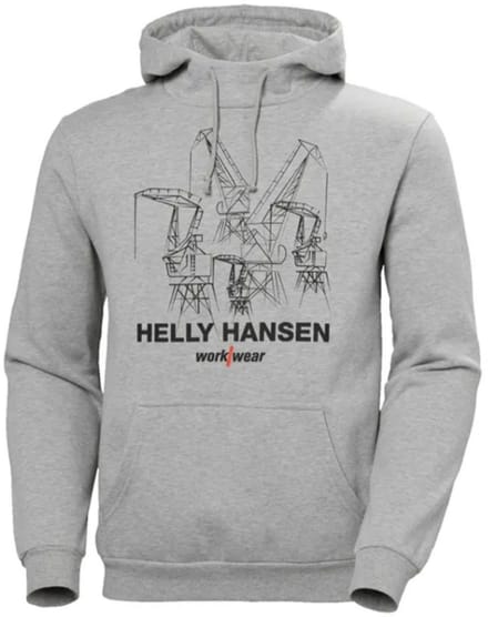 Helly Hansen Heren Manchester grafische hoodie lichtgrijs - M