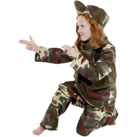 Dreamland Verkleedpak Militair maat 110 Feestkleding