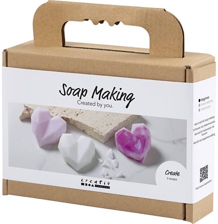 CC Mini Hobbyset Zeep maken Harten Roze