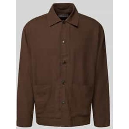Relaxed fit overshirt van een mix van katoen en linnen, model 'RELAXTONY'