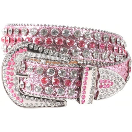 Ceinture pour femme incrustée polyvalente Jean BBSimon Ceinture Personnalité Tendance 120cm rose