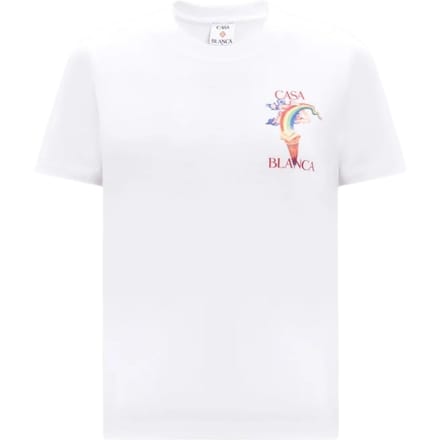 Casablanca Bedrukt, Aansluitend T-shirt Voor Natuurdocenten, Wit