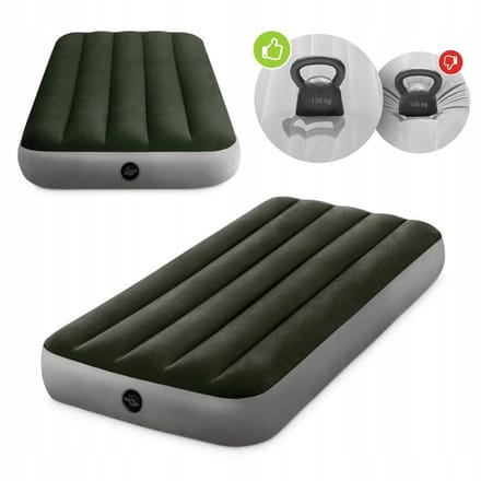 Opblaasbaar Eenpersoons Luchtbed 191x76x25cm - Fiber-Tech