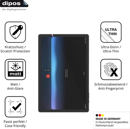 dipos – 2x Matte Beschermfolie geschikt voor DOOGEE Tab E3 11 Zoll | Krasbestendige & antireflecterende Screenprotector Ultra-Thin