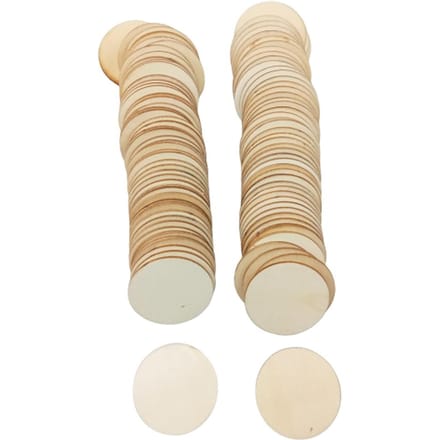 40 stuks 50mm Houten Cirkels Rond Bruiloft Knutsel Kaarten Maken Scrapbooking 100Pcs beige